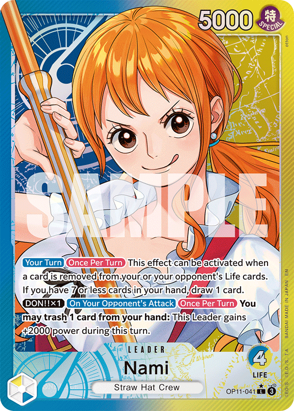 Nami OP11 leader alternate art