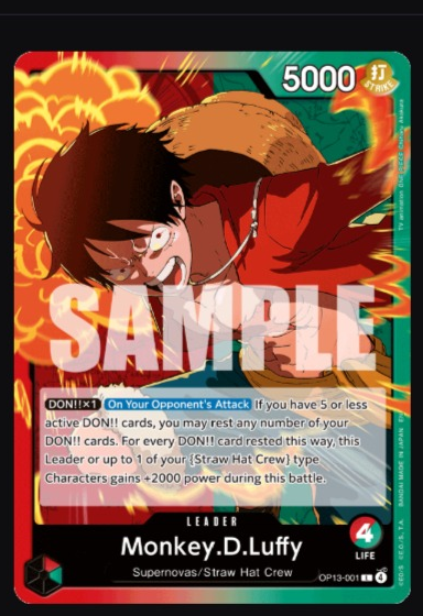 RG Luffy leader artwork